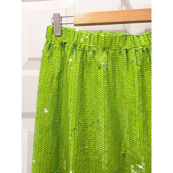 J. Crew Collection Green Sequin Pencil Skirt S NWOT - Picture 3 of 8
